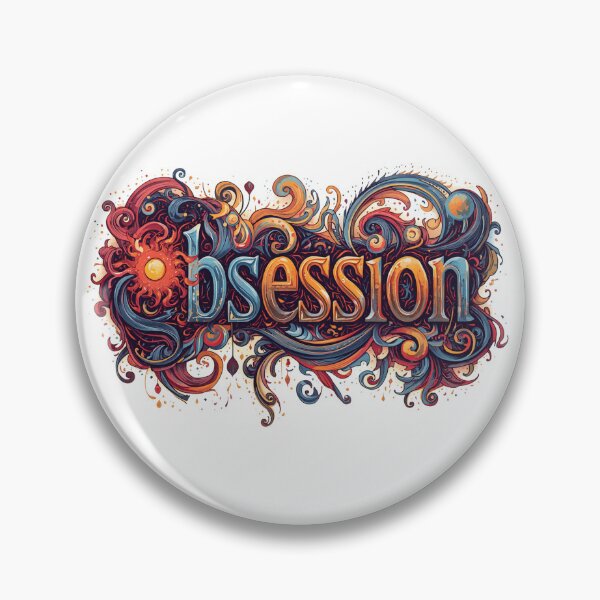 Item preview, Obsession | Psychedelic Typography Art Nouveau Design designed and sold by Vvmd.