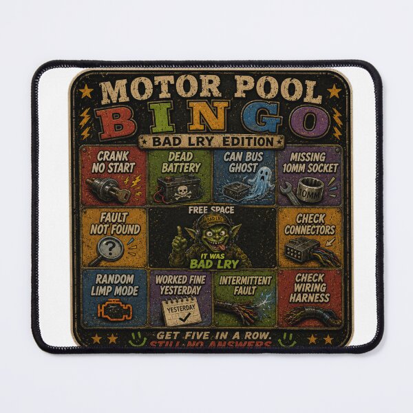 Item preview, BAD LRY - Motor Pool BINGO designed and sold by WrenchCorps.