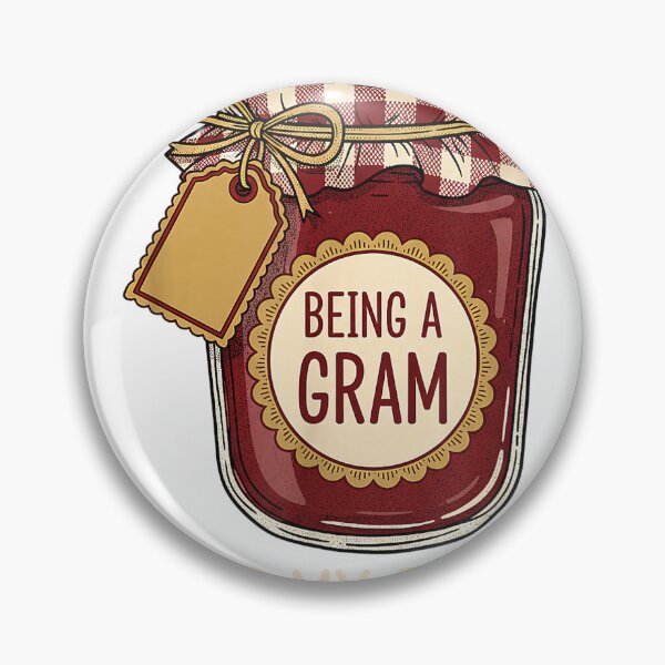 Item preview, Grandparent Being A Gram is My Jam - Funny Grandma Design T-Shirt designed and sold by ‘Nothing Scares Me’ Store.