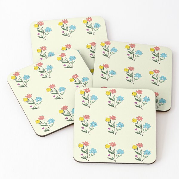 Item preview, Retro Ditsy Floral Pattern Cute Cream Wildflowers designed and sold by AjjimaJKM.