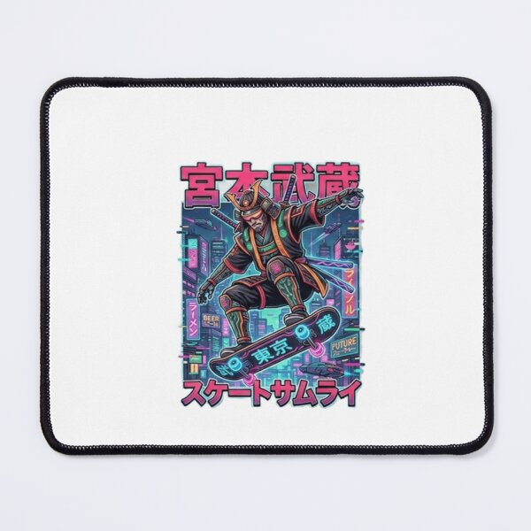 Item preview, Cyberpunk Skate Samurai: Miyamoto Musashi in Neon Tokyo designed and sold by SAMURAI-KAMON.