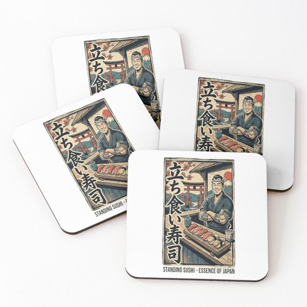 Item preview, Vintage Standing Sushi Bar - The Essence of Japan Art designed and sold by SAMURAI-KAMON.