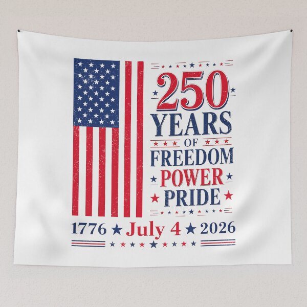 Item preview, 250 Years of Freedom Power Pride 250th Anniversary USA Flag designed and sold by elongatedjazz.