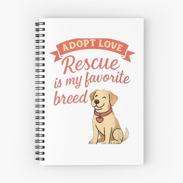 Item preview, Rescue Is My Favorite Breed Adopt Love Dog novelty T-Shirt designed and sold by DArtfulStudio.