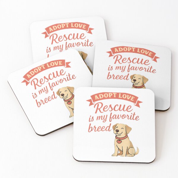 Item preview, Rescue Is My Favorite Breed Adopt Love Dog novelty T-Shirt designed and sold by DArtfulStudio.