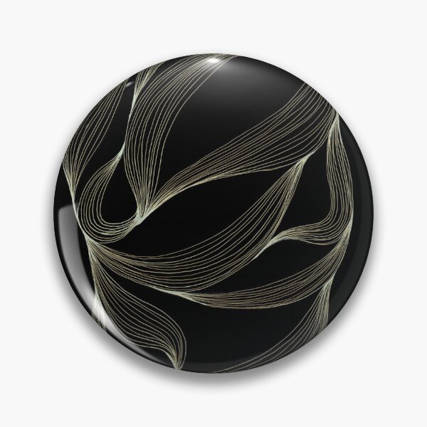 Item preview, Gold Ribbon Flow — Minimalist Black and Gold Abstract designed and sold by SaharArtwork.