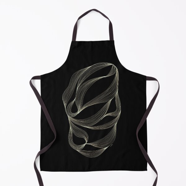 Item preview, Gold Ribbon Flow — Minimalist Black and Gold Abstract designed and sold by SaharArtwork.
