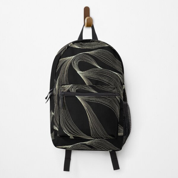 Item preview, Gold Ribbon Flow — Minimalist Black and Gold Abstract designed and sold by SaharArtwork.