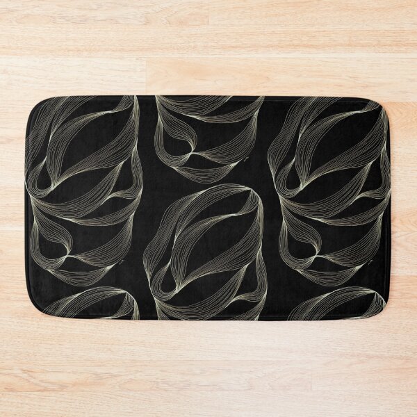 Item preview, Gold Ribbon Flow — Minimalist Black and Gold Abstract designed and sold by SaharArtwork.