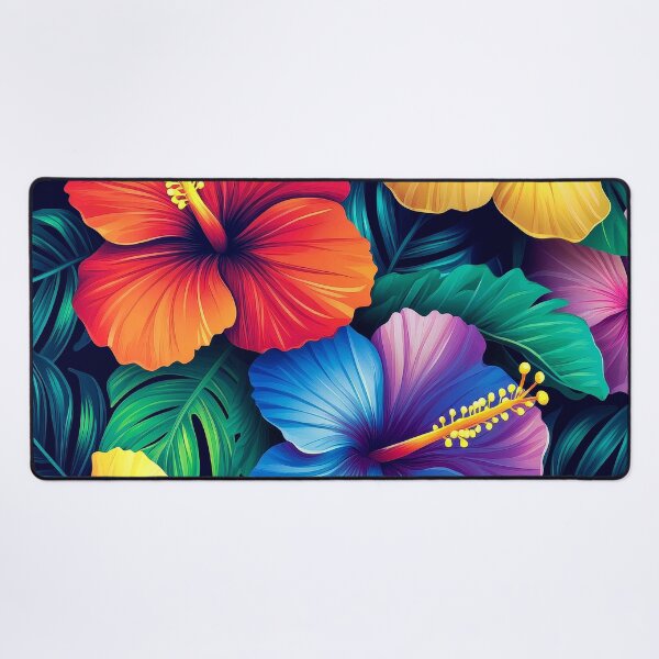 Item preview, Summer Tropical Flowers And Palm Leaves Digital Art designed and sold by DEC02.