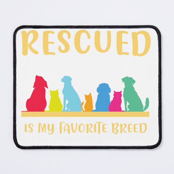 Item preview, Rescued is my favorite breed , Adopt save a pet Cat and Dog Long Sleeve T-Shirt designed and sold by DArtfulStudio.