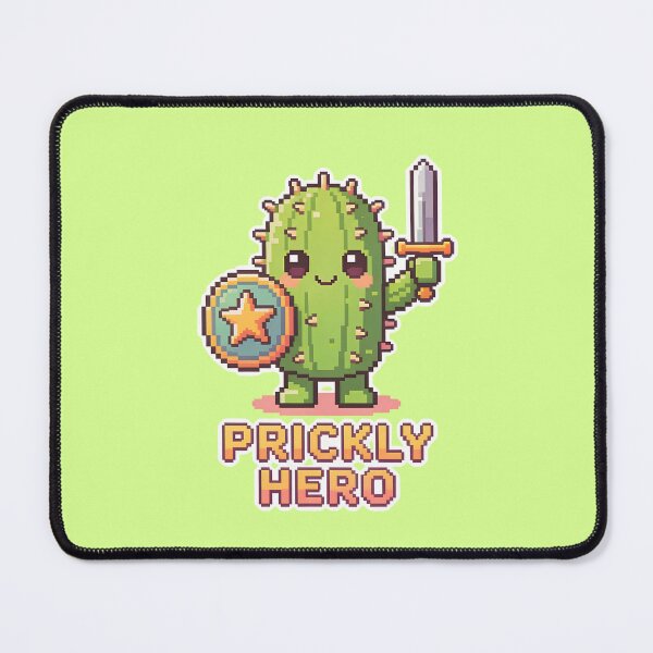 Item preview, Prickly Hero - Cute Pixel Art Cactus Knight designed and sold by PotionPixelArt.