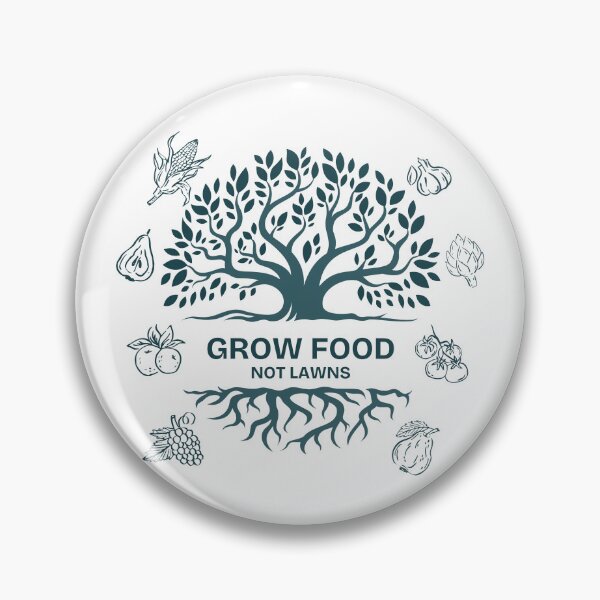 Item preview, Grow Food Not Lawns designed and sold by Lone Frog.