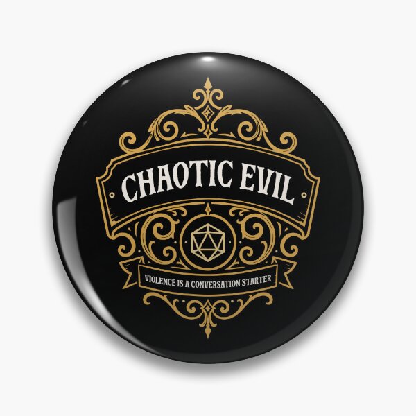 Item preview, Chaotic Evil Violence Conversation Starter designed and sold by pixeptional.