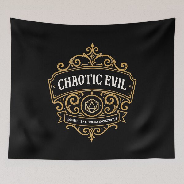 Item preview, Chaotic Evil Violence Conversation Starter designed and sold by pixeptional.