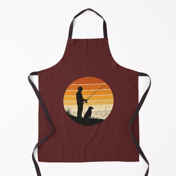 Item preview, Vintage Fishing Sunset – Dog Dad & Fisherman Gift designed and sold by MeatyTees.
