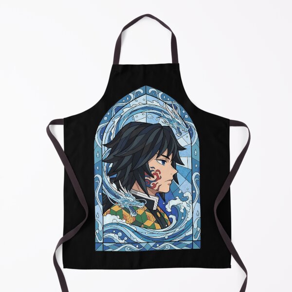 Item preview, Giyu Tomioka Demon Slayer Water Dragon Stained Glass designed and sold by mildaclairmo.