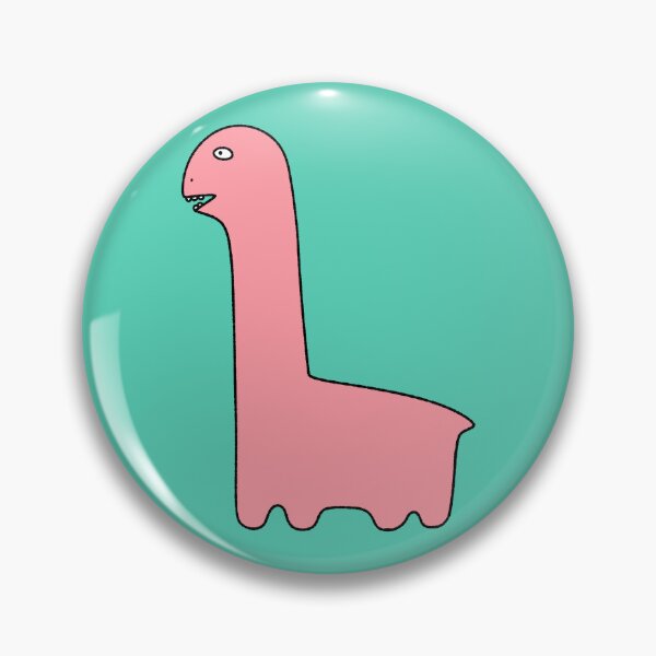 Item preview, Cute Pink Long Neck Dinosaur Hand Drawn Character designed and sold by ubborn.