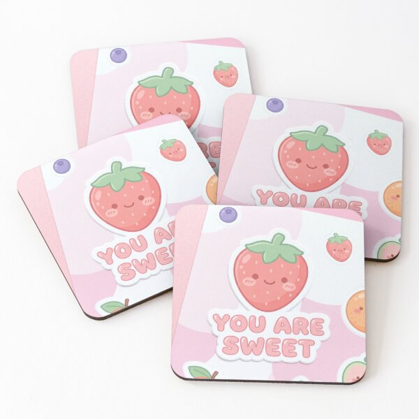 Item preview, You Are Sweet Kawaii Strawberry Sticker designed and sold by Stekooo.