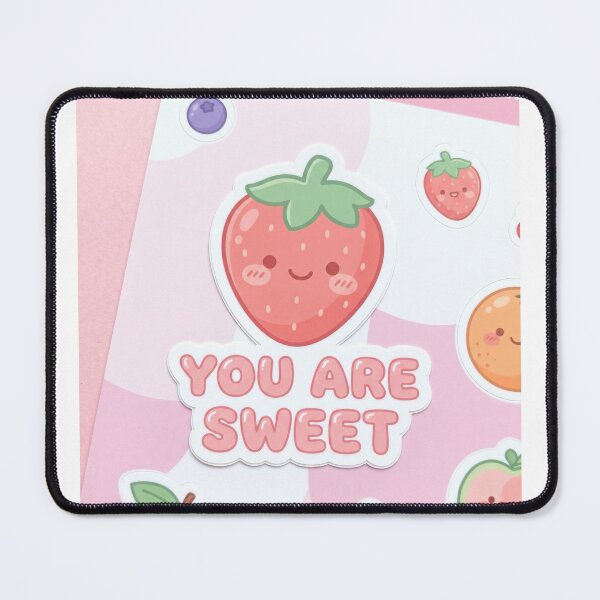 Item preview, You Are Sweet Kawaii Strawberry Sticker designed and sold by Stekooo.