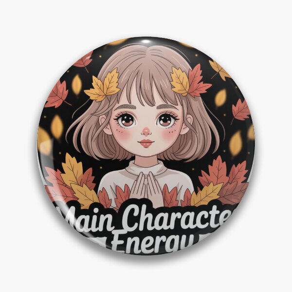 Item preview, Main Character Energy Aesthetic Girl Sticker - Autumn Leaves Kawaii Art designed and sold by AVACL0.