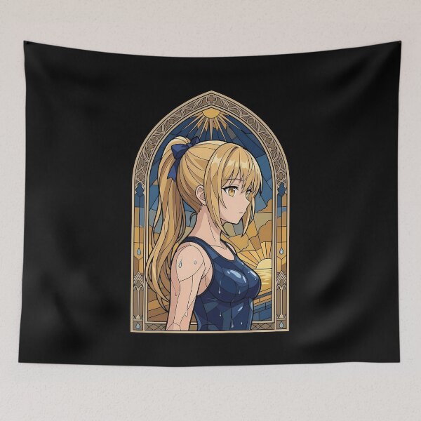 Item preview, Mahiru Shiina Angel Next Door Sunset Stained Glass designed and sold by mildaclairmo.