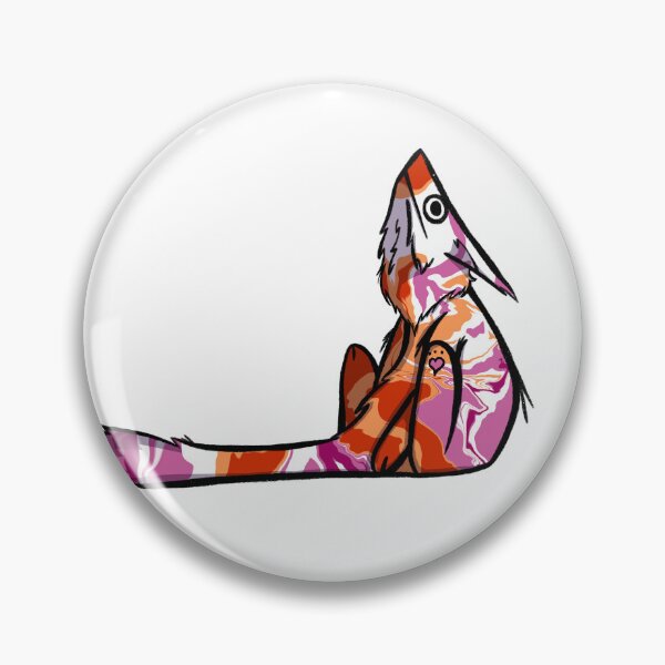 Item preview, Lesbian Flag Sergal designed and sold by RandomFurryArt.