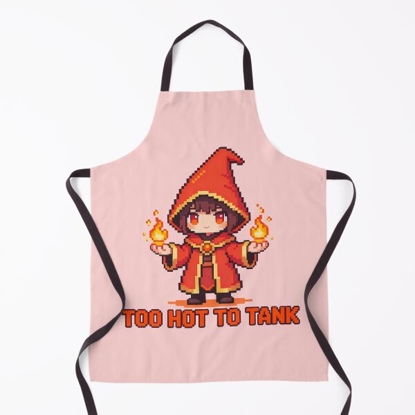 Item preview, Too Hot To Tank - Cute Pixel Art Fire Mage designed and sold by PotionPixelArt.