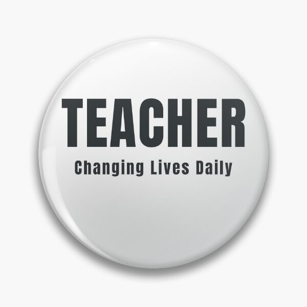 Item preview, Teacher Changing Lives Daily Typography Design designed and sold by HeartAndArtShop.