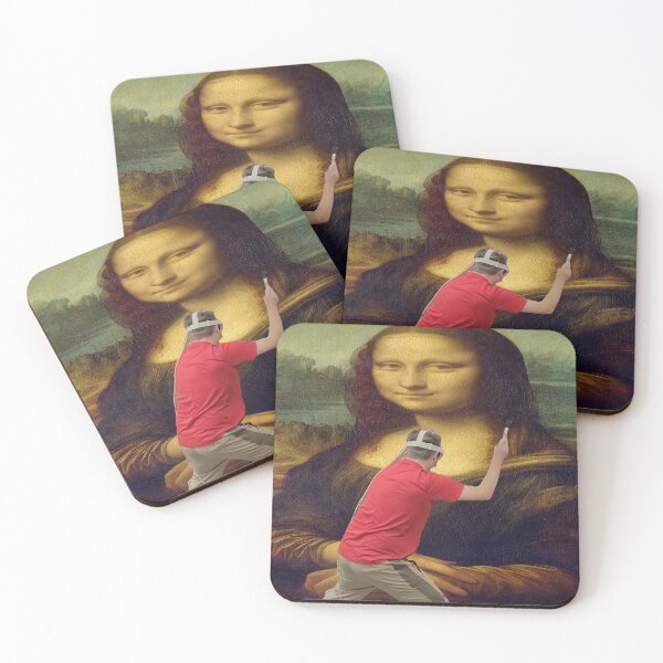 Item preview, domminc painting the mona lisa designed and sold by Domminc Fan Club.