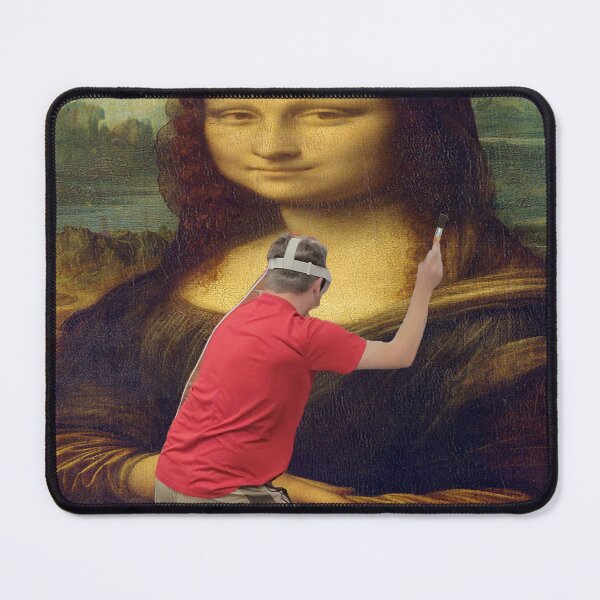 Item preview, domminc painting the mona lisa designed and sold by Domminc Fan Club.
