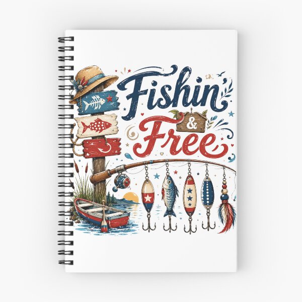 Item preview, A charming Patriotic Fishin & Free designed and sold by BackwoodsFeral.