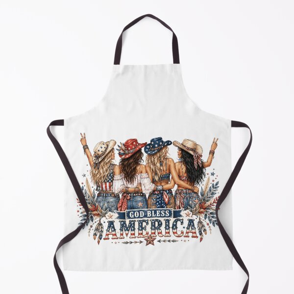 Item preview, A cute and charming patriotic Country Girls God Bless America designed and sold by BackwoodsFeral.