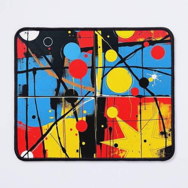 Item preview, abstract supernova colorful geometric abstract designed and sold by SmashingDeals.