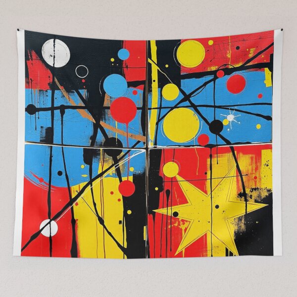 Item preview, abstract supernova colorful geometric abstract designed and sold by SmashingDeals.