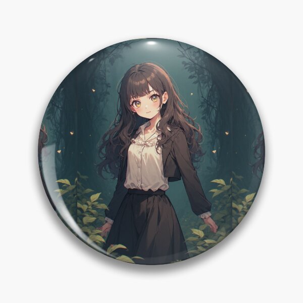 Item preview, Anime girl in a dark jungle designed and sold by ArtsJulian.