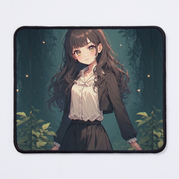 Item preview, Anime girl in a dark jungle designed and sold by ArtsJulian.