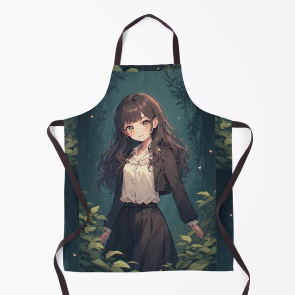 Item preview, Anime girl in a dark jungle designed and sold by ArtsJulian.
