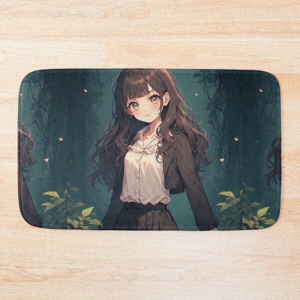 Item preview, Anime girl in a dark jungle designed and sold by ArtsJulian.