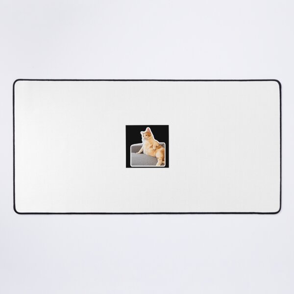 Item preview, Funny Fat Cat Lounging Meme Sticker – Chonky Cat Boss Vibes Gift designed and sold by wamdahcreative.