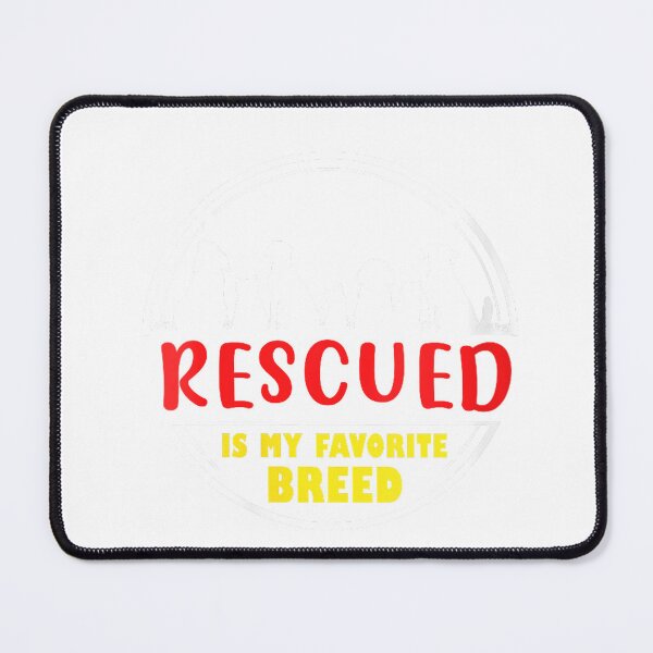 Item preview, Rescued is my favorite breed , Adopt save a pet Cat and Dog V-Neck T-Shirt designed and sold by kakashii7.