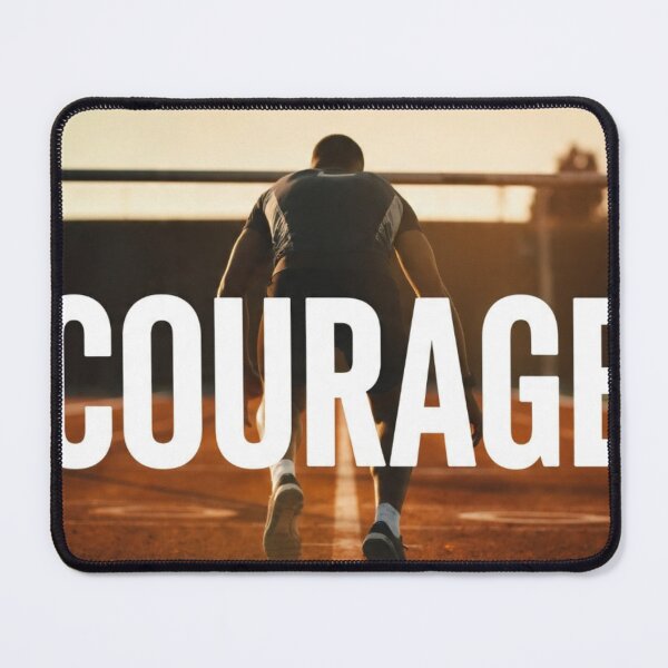 Item preview, Courage Runner Motivational T-Shirt, Athlete Gift, Marathon Tee designed and sold by AiNaturalsOnly.
