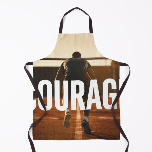 Item preview, Courage Runner Motivational T-Shirt, Athlete Gift, Marathon Tee designed and sold by AiNaturalsOnly.