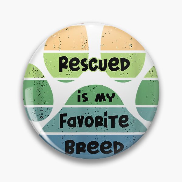Item preview, Rescued is my favorite breed adopt Dog Cat Pet T-Shirt designed and sold by SavsMerch.