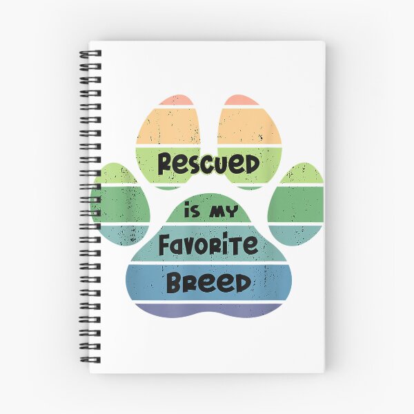 Item preview, Rescued is my favorite breed adopt Dog Cat Pet T-Shirt designed and sold by SavsMerch.