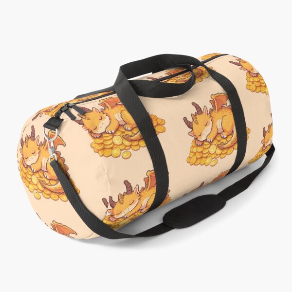 Item preview, Cute Pixel Art Sleeping Dragon - Kawaii Golden Hoard designed and sold by PotionPixelArt.