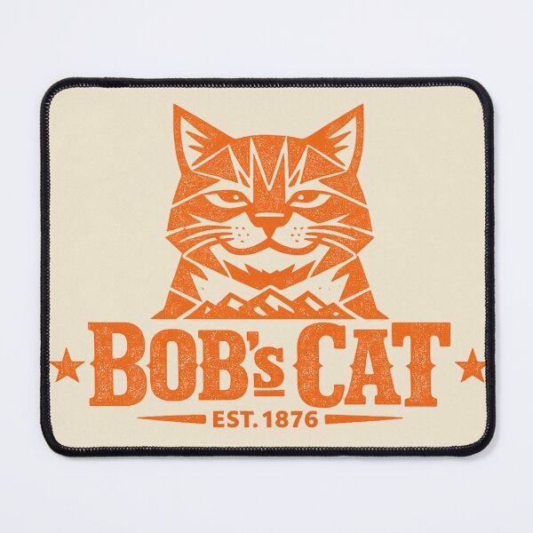 Item preview, BOB's CAT Funny Western Cat Logo designed and sold by JonelCrafts.