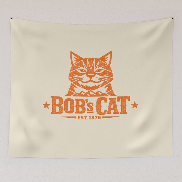 Item preview, BOB's CAT Funny Western Cat Logo designed and sold by JonelCrafts.