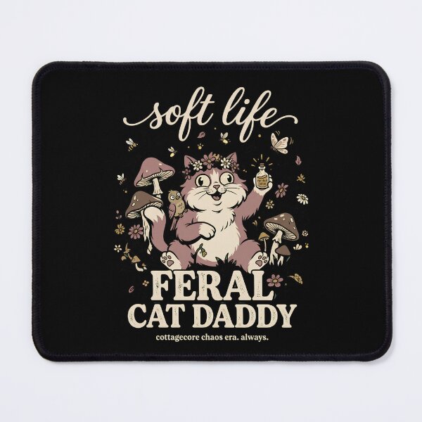 Item preview, Soft Life Feral Cat Daddy – Cottagecore Chaos Era Cat Lover Gift designed and sold by BumbleBloom7.