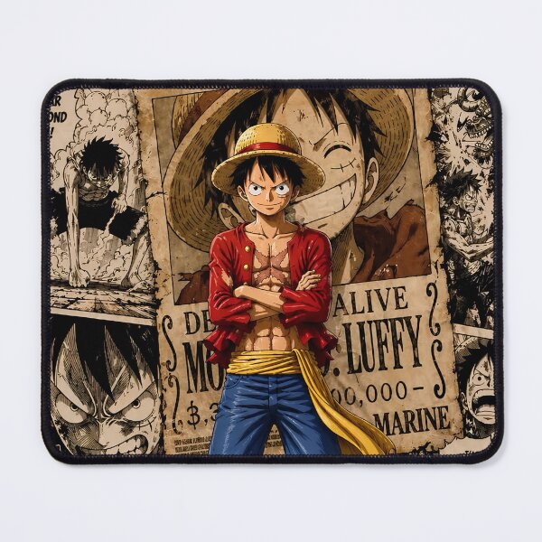 Item preview, Wanted Luffy One Piece Poster designed and sold by Curative Art.